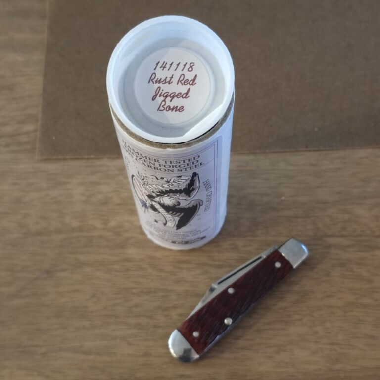 Great Eastern Cutlery #141118 Rust Red Jigged Bone
