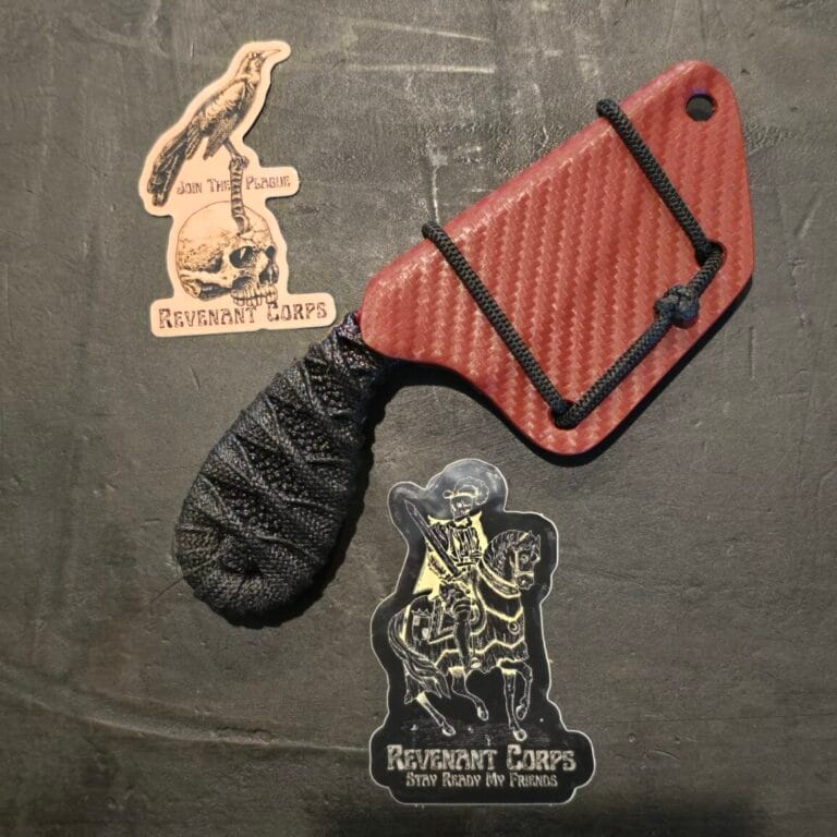 Revenant Corps G10 Grosbeak Black and Maroon with Ray Skin Inlay