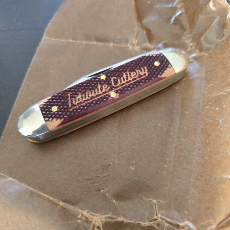 Great Eastern Cutlery #351225 Wine Checkered Richlite