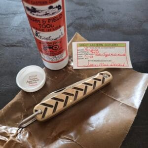 Great Eastern Cutlery #962125 Traction Jigged Muslin Micarta PROTOTYPE
