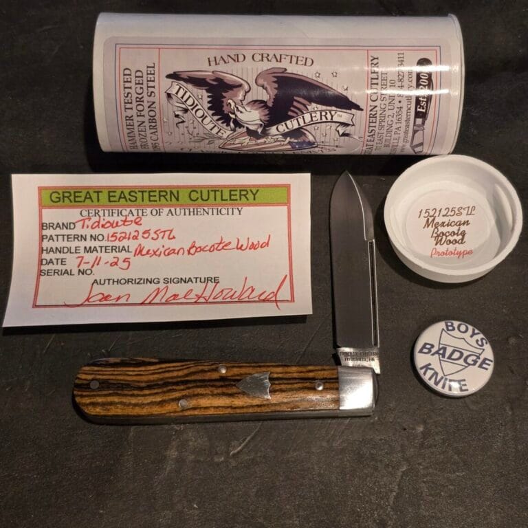 Great Eastern Cutlery #152125 STL Mexican Bocote Wood PROTOTYPE