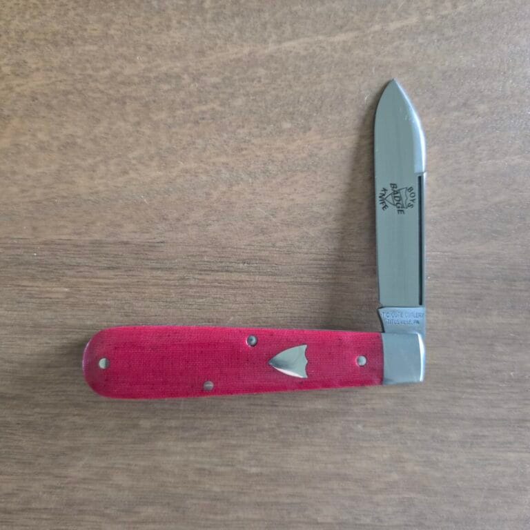 Great Eastern Cutlery #152125 STL Red Linen Micarta PROTOTYPE