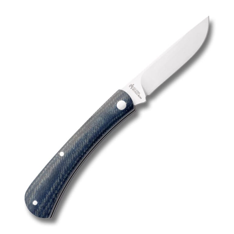 RoseCraft Blades Overall Creek Farm Hand in Denim Micarta RCT022-BDM