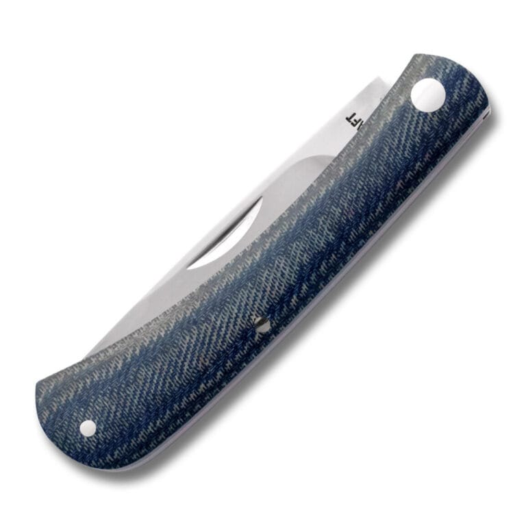 RoseCraft Blades Overall Creek Farm Hand in Denim Micarta RCT022-BDM