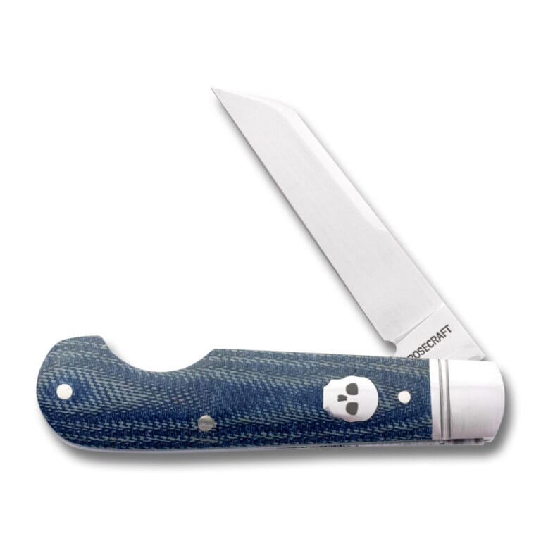 RoseCraft Blades Elk River Easy Open Jack in Denim Micarta RCT027-BM