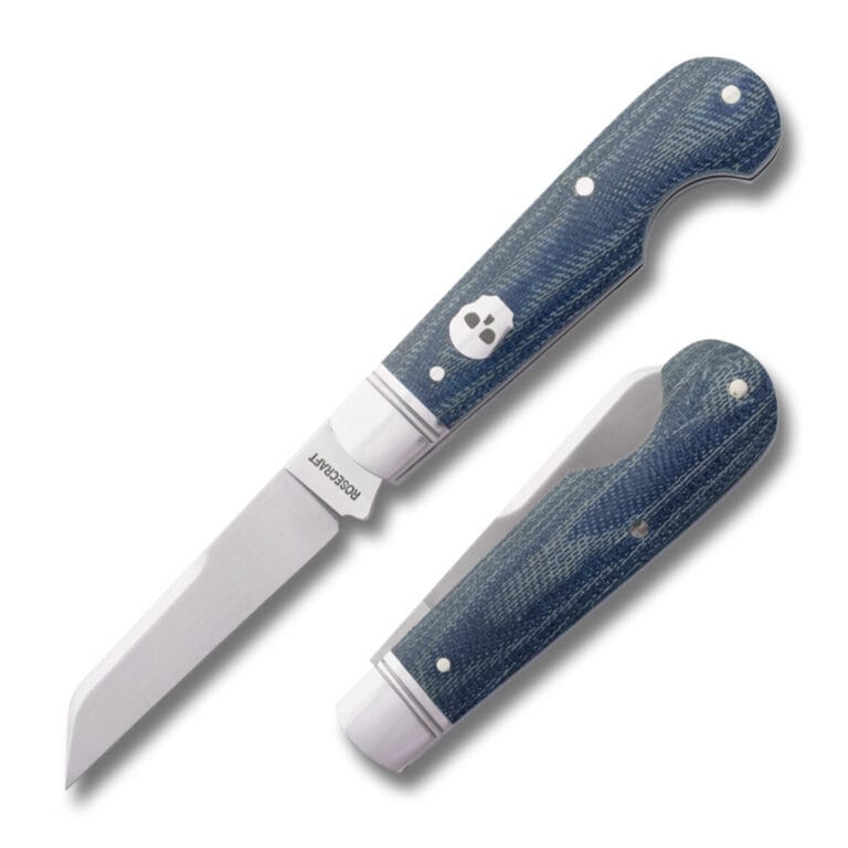 RoseCraft Blades Elk River Easy Open Jack in Denim Micarta RCT027-BM