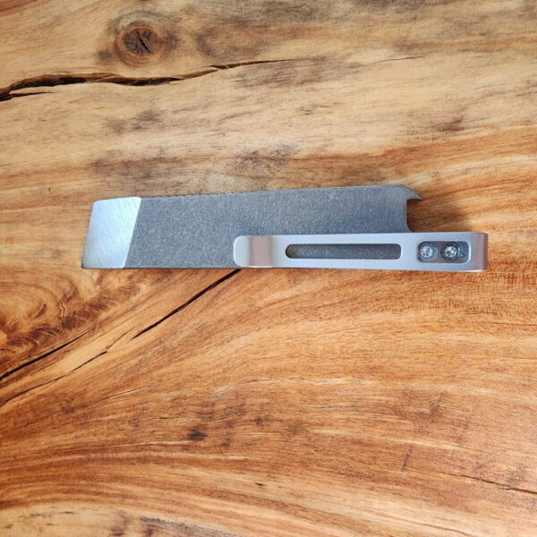 Titanium Mini Pry Bar with Beautiful Heat Treat Patina knives for sale