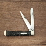 Ka-Bar Knives USA Vintage Trapper in Brown Jigged Bone knives for sale
