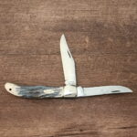 Ka-Bar Knives USA Vintage 1184 Stag Folding Hunter knife for sale