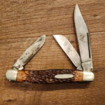 Ka-Bar Knives USA Vintage 1100 in Brown Jigged Bone knives for sale