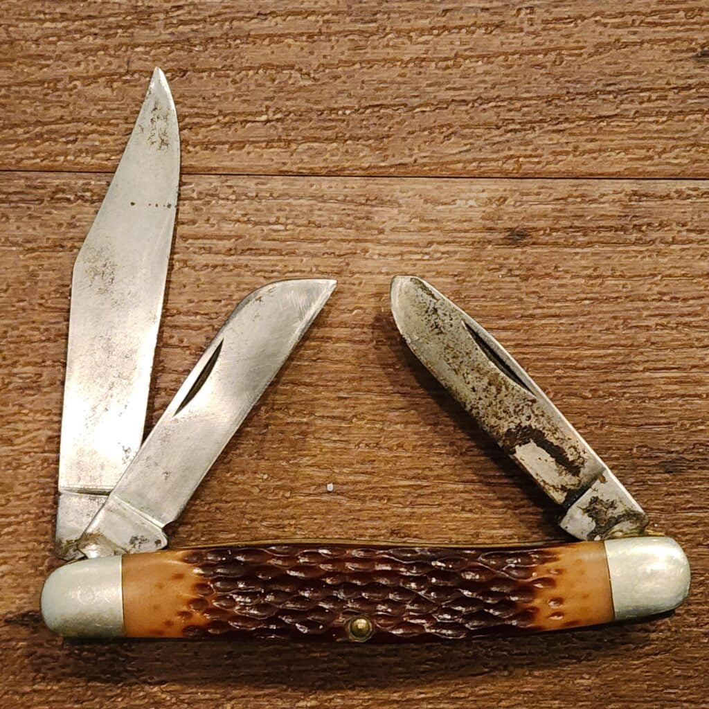 Ka-Bar Knives USA Vintage 1100 in Brown Jigged Bone – gallery image 4
