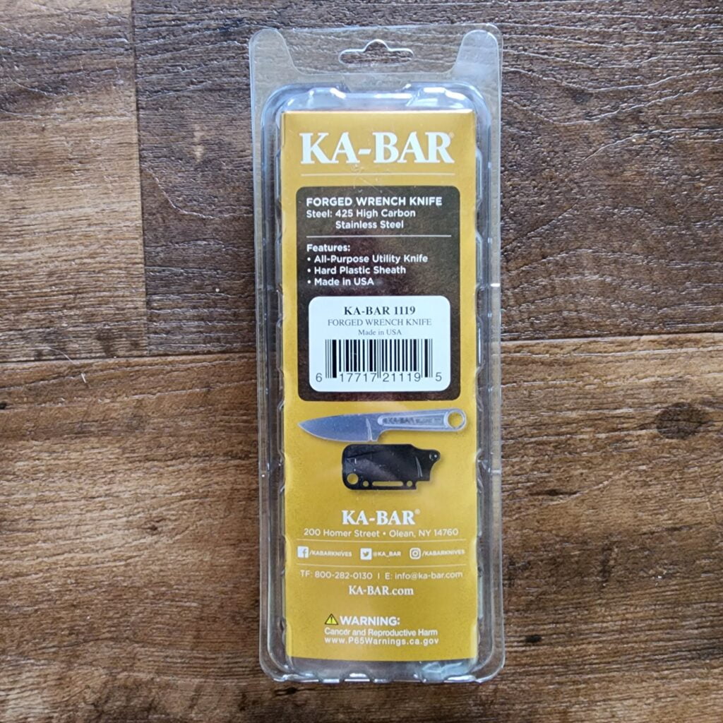 Ka-Bar Knives USA Forged Wrench Knife with Kydex Sheath 425 High Carbon Steel 1119 – gallery image 2