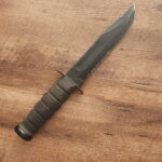 Ka-Bar Knives USA 1211 Used Fixed Blade Partially Serrated knives for sale