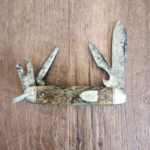 Ulster Knife Company Vintage Folder (crack in scale near shield) knives for sale