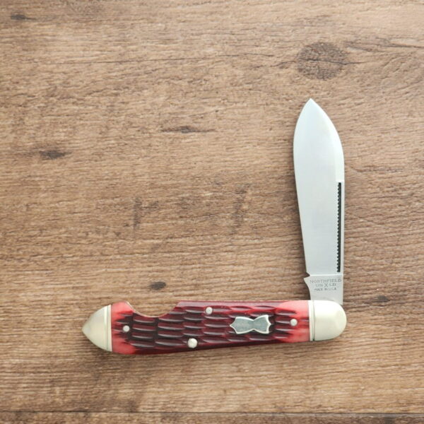 Great Eastern Cutlery #852118 Blood Red Jigged Bone – gallery image 1