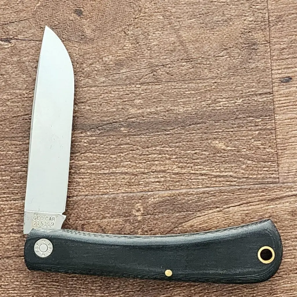 Great Eastern Cutlery # 215119 Black Linnen Micarta knife for sale