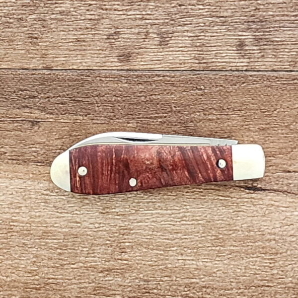 Daniels Family Knife Brands 2023 Titusville Little Man Jack Burnt Orange Burl 1 of 50
