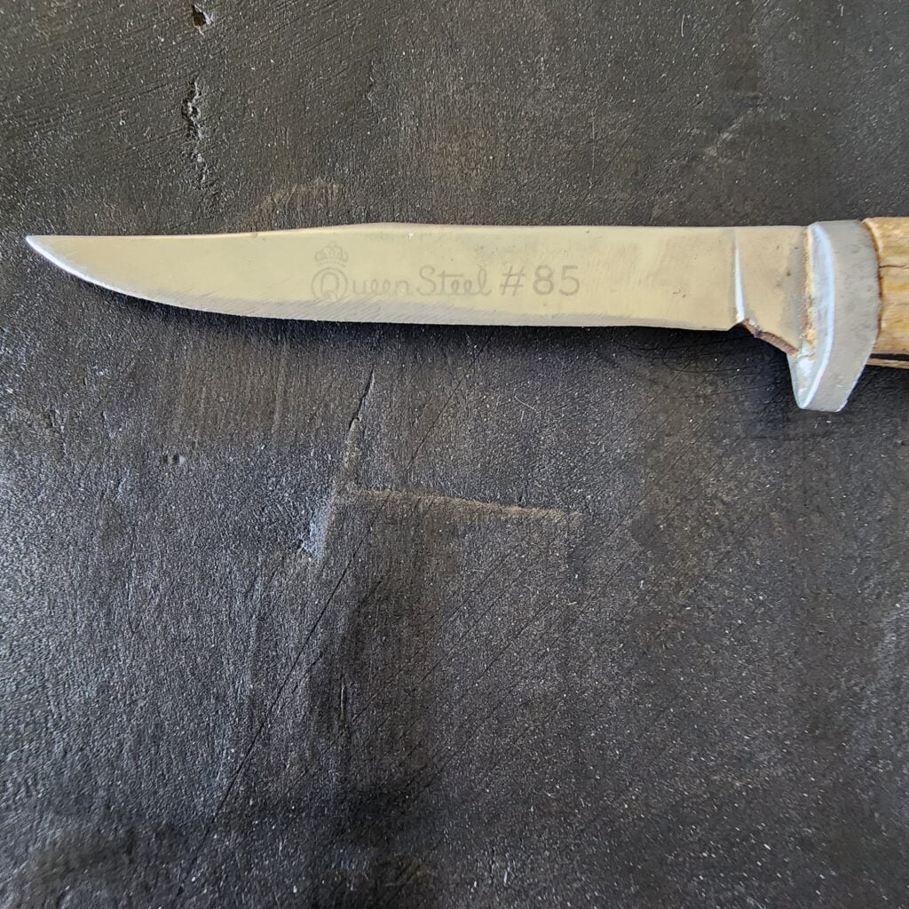Queen Steel #85 Mini Hunter Vintage Sheath Knife – gallery image 2