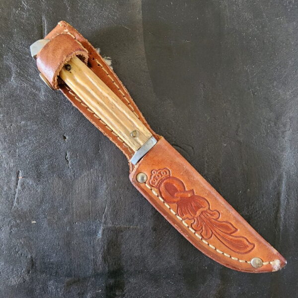 Queen Steel #85 Mini Hunter Vintage Sheath Knife – gallery image 1