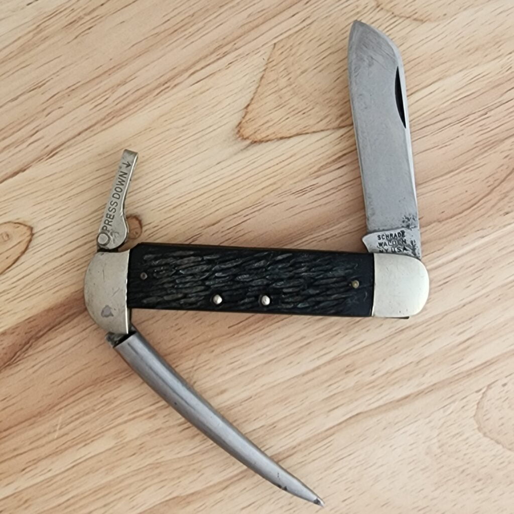 Schrade Walden NY USA #735 SS Vintage Mariner Knife – gallery image 3
