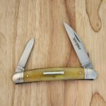 Great Eastern Cutlery Easy Pocket Congress Knife with Goldenrod Camel Bone handles # 620220 knives for sale