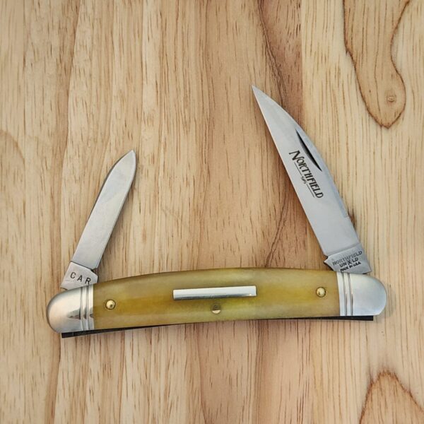 Great Eastern Cutlery Easy Pocket Congress Knife with Goldenrod Camel Bone handles # 620220 – gallery image 1