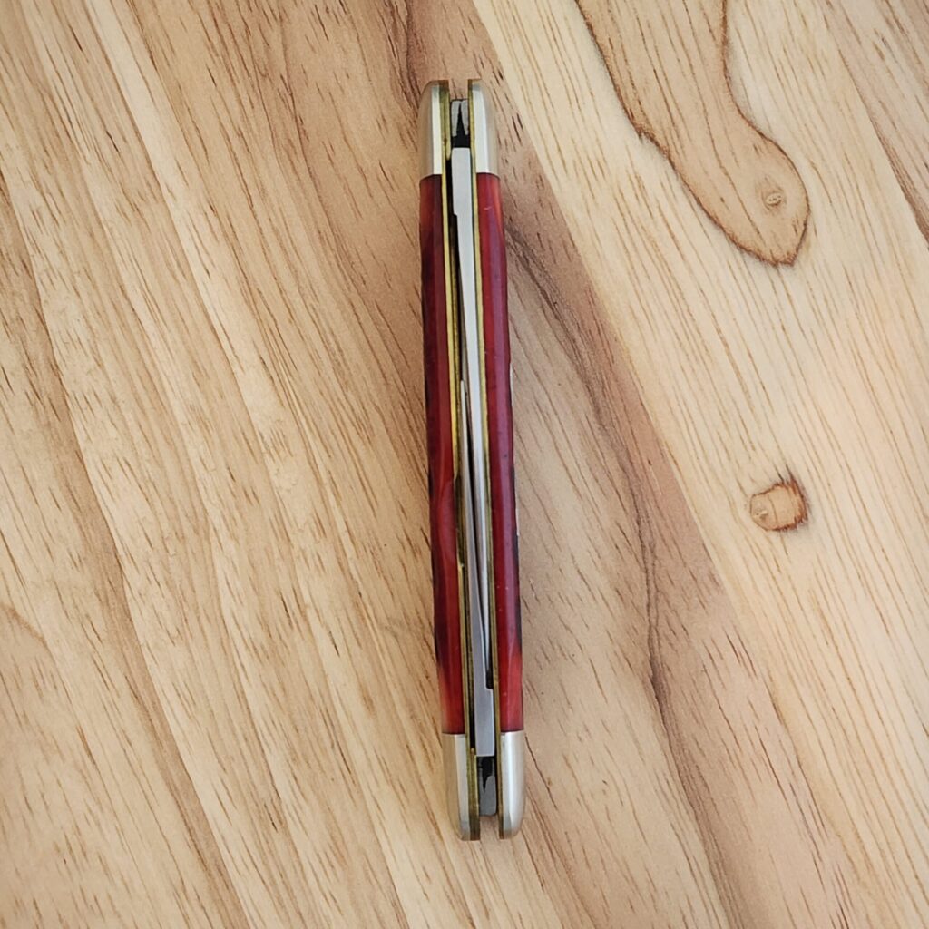 Great Eastern Cutlery Easy Pocket Congress Knife with Blood Red Jigged Bone handles # 620220 – gallery image 2