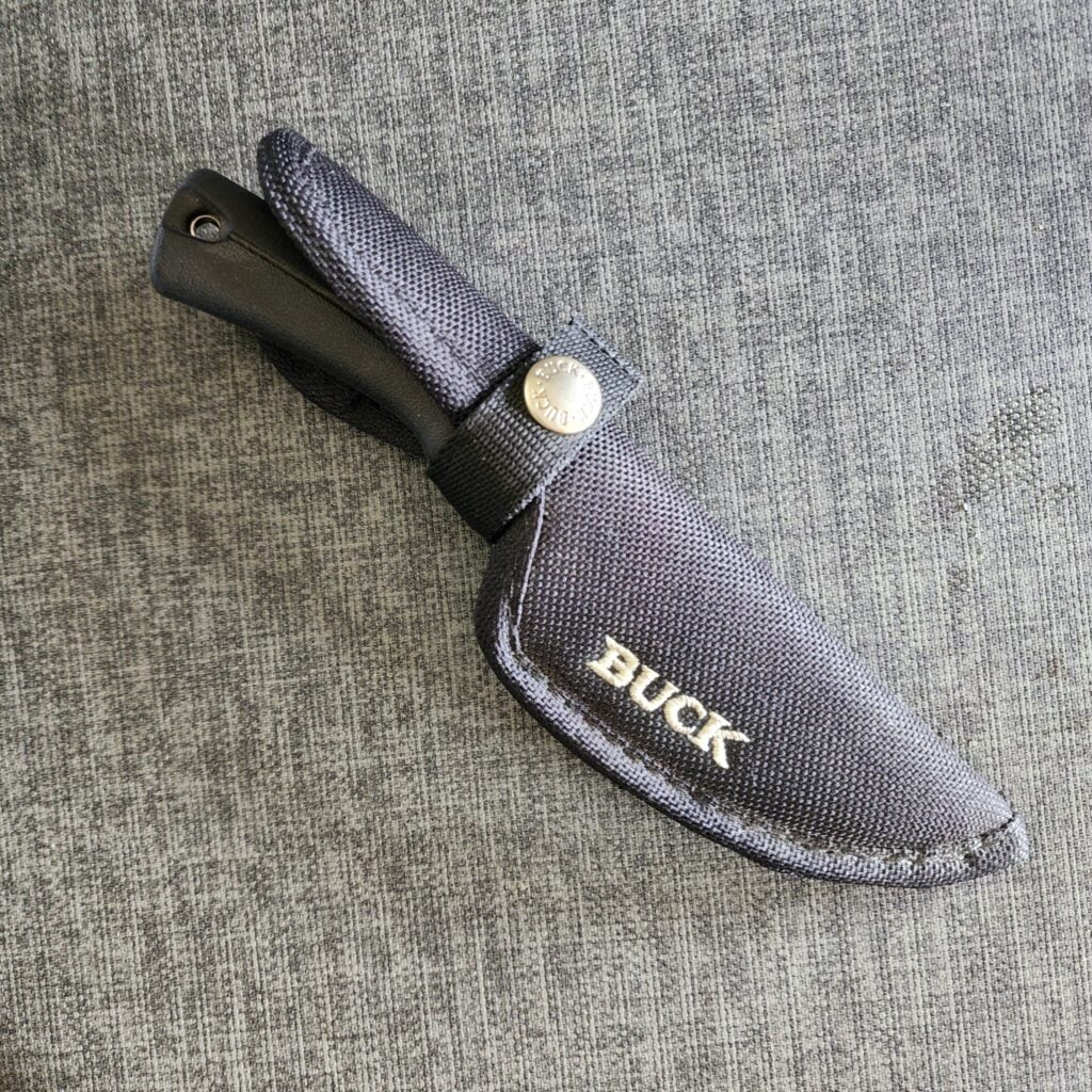 Buck USA Model 673 Fixed Blade Hunting Knife with Sheath gently used – gallery image 3