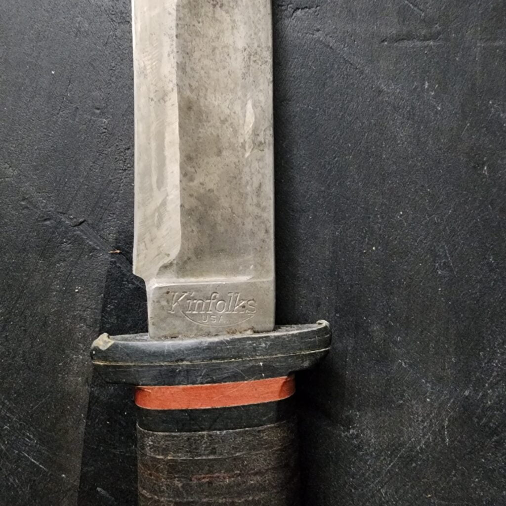 Kinfolks USA Vintage Fixed Blade in Stacked Leather – gallery image 4