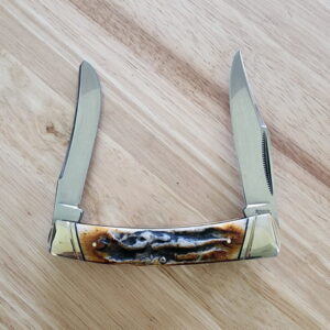 Rough Ryder Classic Cinnamon Bone Stag RR2433 knives for sale