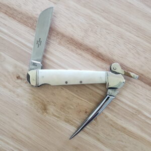 Rough Ryder White Smooth Bone Mariner Spike RR577 knife for sale