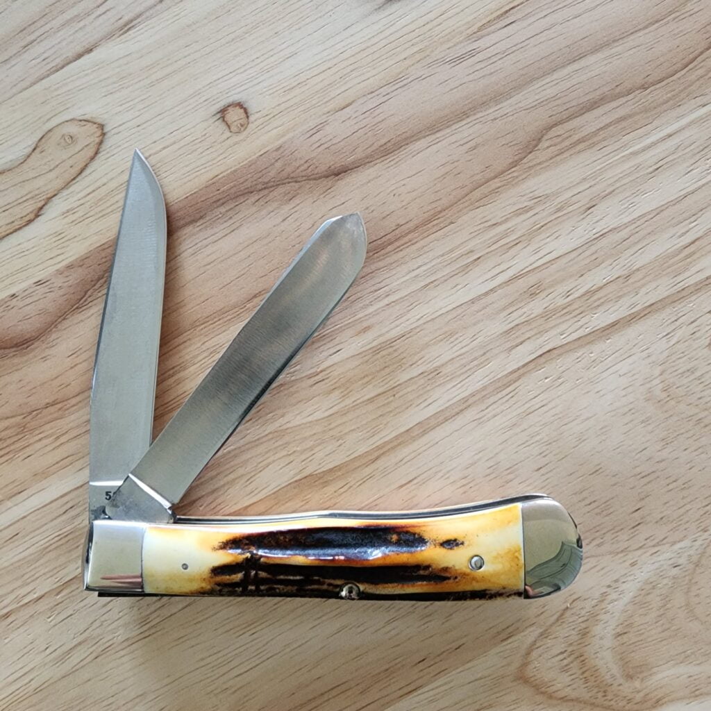 Case Vintage 1970's Stag 5254 SSP USA 4 Dot Red Etch Razor Edge – gallery image 4