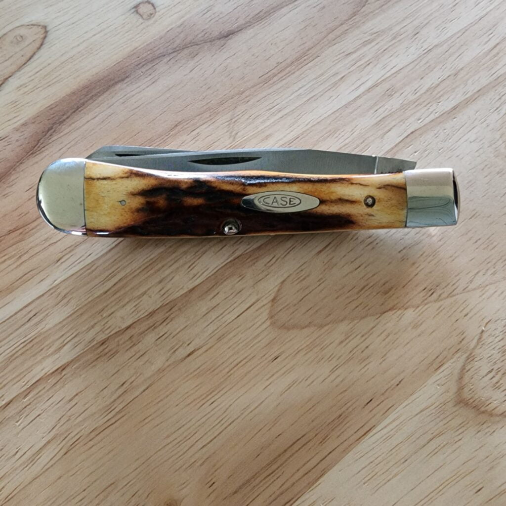 Case Vintage 1970's Stag 5254 SSP USA 4 Dot Red Etch Razor Edge – gallery image 5