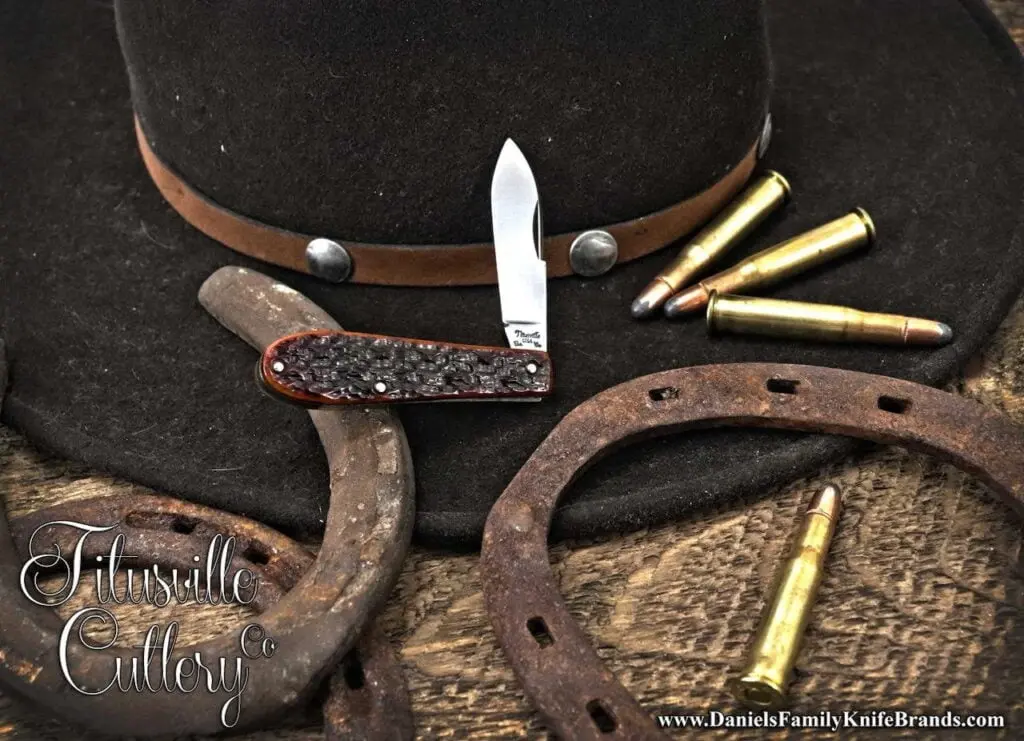 Daniels Family Knife Brands 2023 Titusville Little Man Jack Catalina Wine Mixer Bone 1 of 50 knife for sale