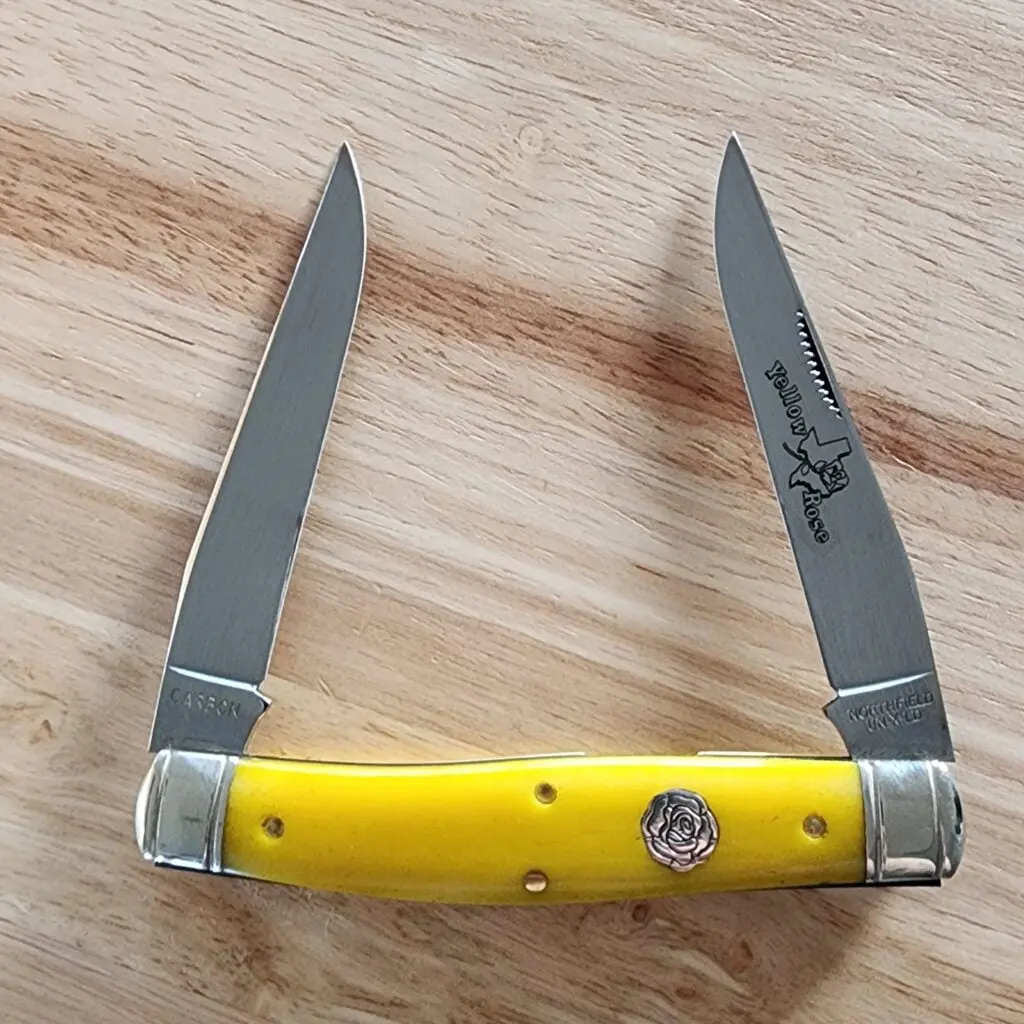 Great Eastern Cutlery #818222 Yellow Rose Bone knife for sale