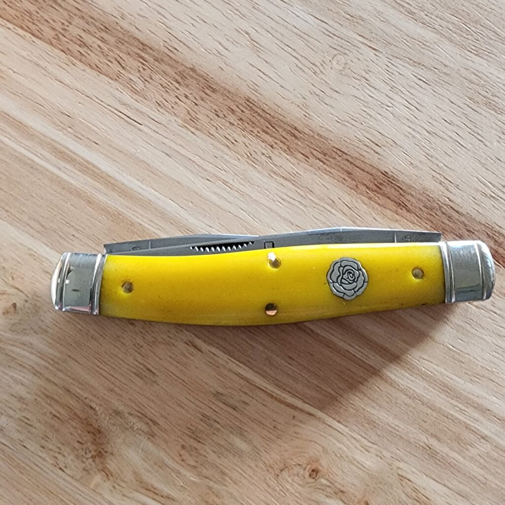 Great Eastern Cutlery #818222 Yellow Rose Bone knife for sale