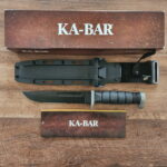 KA-BAR 1282 USA Black Serrated D2 knife for sale