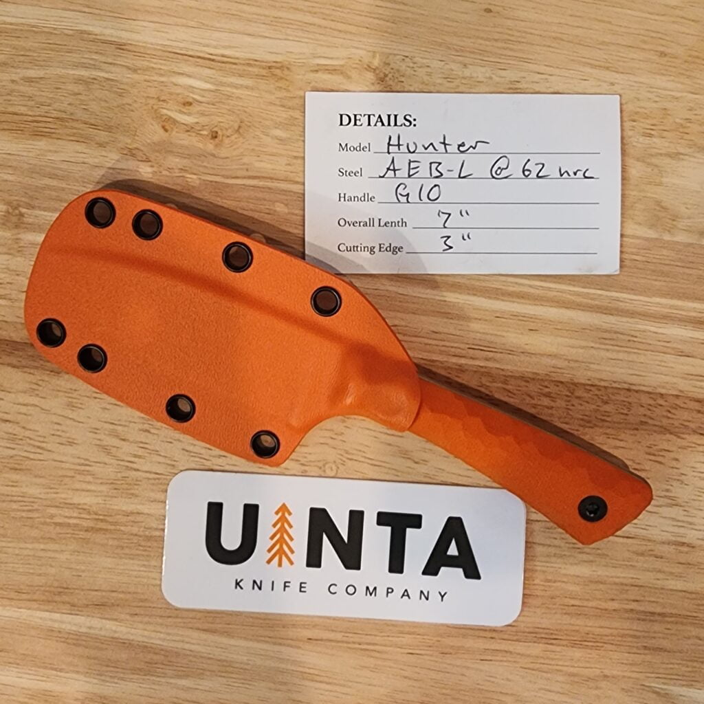 Uinta Knife Company Orange ABE-L Hunter – gallery image 3
