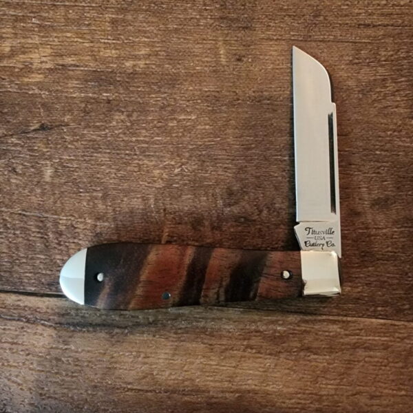 Daniels Family Knife Brands TSAK Exclusive PROTOTYPE Old Man Jack Clear Curly Koa 2023 – gallery image 1