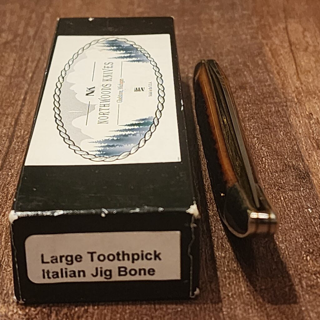 Northwoods Gladstone MI Italian Jigged Bone Large Toothpick – gallery image 5
