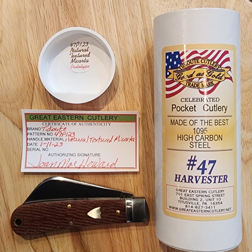 Great Eastern Cutlery 47P123 Natural Textured Micarta PROTOTYPE – gallery image 4