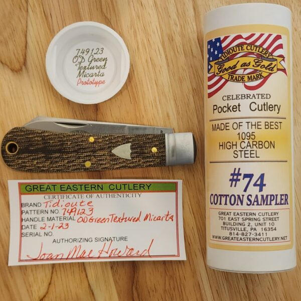 Great Eastern Cutlery 749123 OD Green Micarta PROTOTYPE – gallery image 1