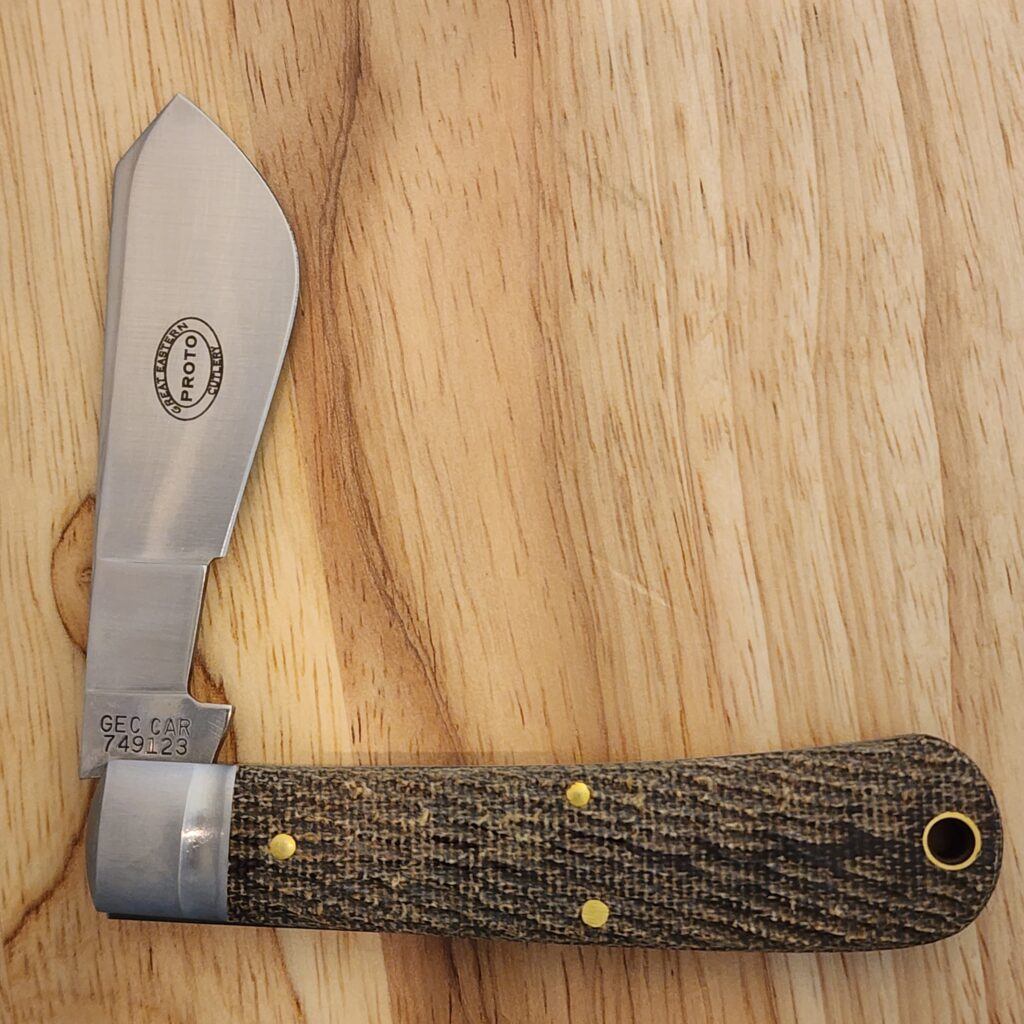 Great Eastern Cutlery 749123 OD Green Micarta PROTOTYPE – gallery image 3