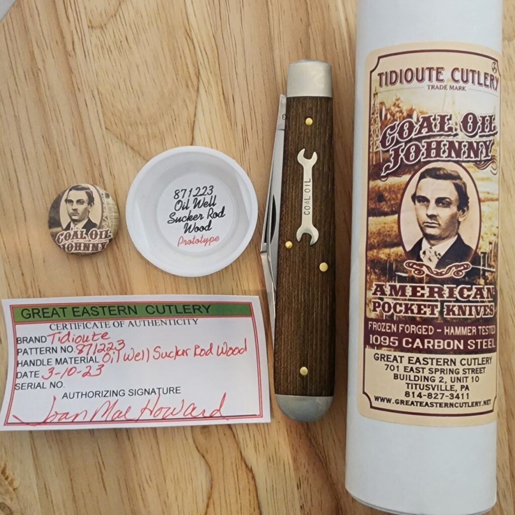 Great Eastern Cutlery #871223 Oil Well Sucker Rod Wood PROTOTYPE – gallery image 3