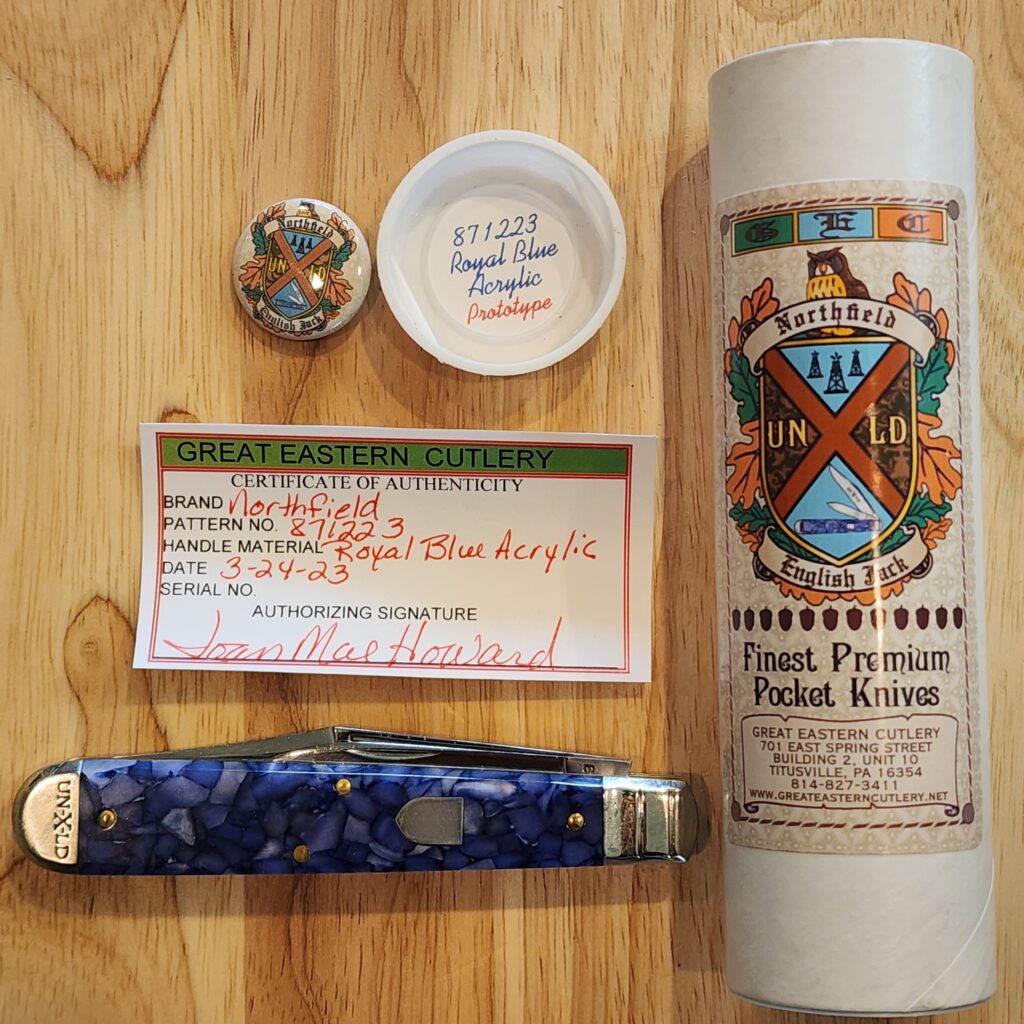 Great Eastern Cutlery #871223 Royal Blue Acrylic PROTOTYPE – gallery image 3