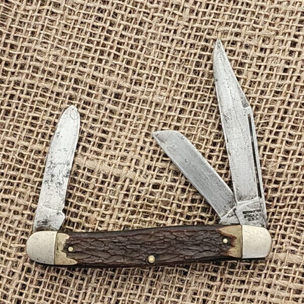 Kutmaster Utica N.Y. USA 3 bld. Stockman folding pocket knife – gallery image 1