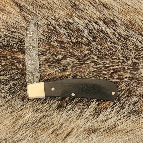 Tuna Valley Cutlery Phoenix Jack Gabon Ebony Damascus 1 of 70 knives for sale