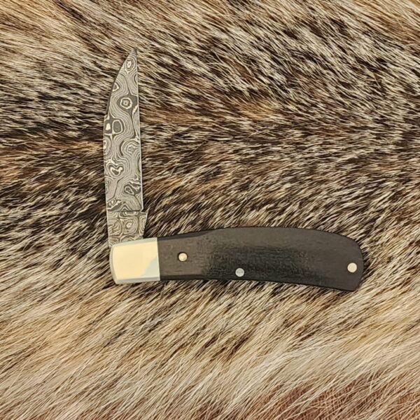 Tuna Valley Cutlery Phoenix Jack Gabon Ebony Damascus 1 of 70 knives for sale