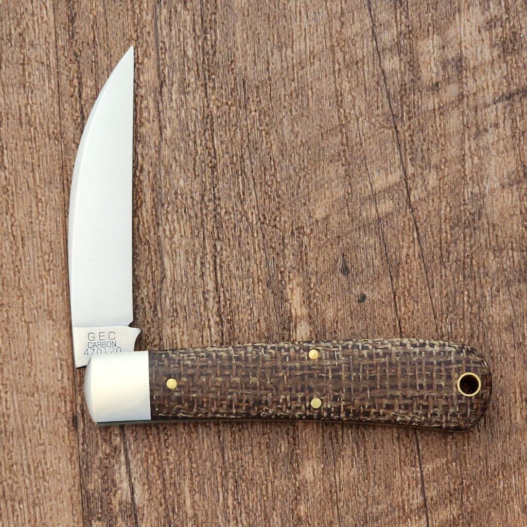 Great Eastern Cutlery #470120 Brown Burlap Micarta – gallery image 2