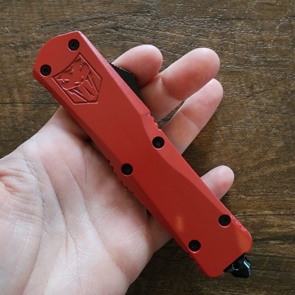 Cobratec Red D2 Large Red FS -3 (light carry marks on pocket clip) – gallery image 6